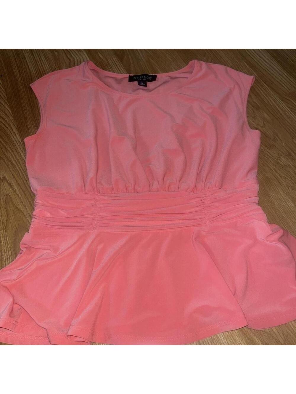Perceptions Women's Pink Blous